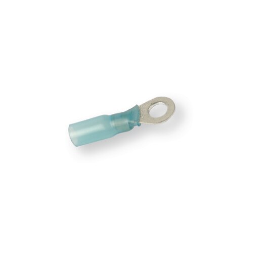 Terminale ad occhiello blu termorestringente M5